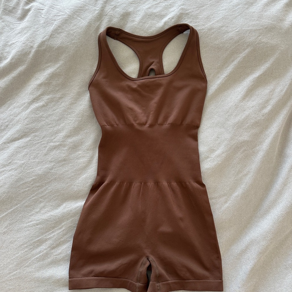 Amazon Brown Sleeveless Romper